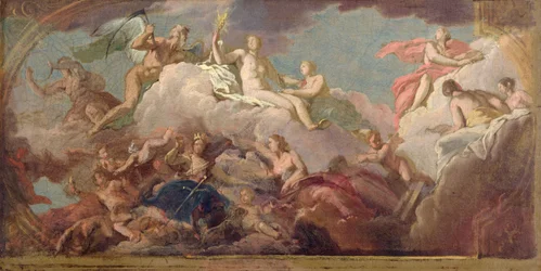 Czas, prawda i sprawiedliwość, ok. 1716 (olej na płótnie)