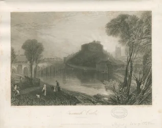 Zamek Tamworth: staloryt, bd [ok. 1832]