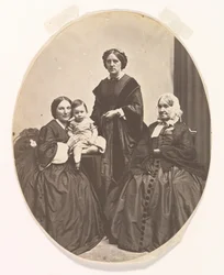 Cztery pokolenia, ca. 1860.
