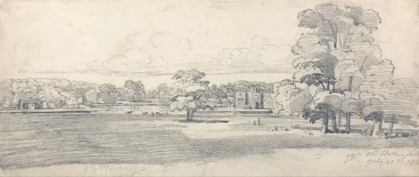 The Old Hall, Tabley, otoczony parkiem, 20 lipca 1814 r. (1819)