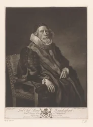 Portret van Rowlanda Wandesforda Lord Chief Baron Wandesford (tytuł na obiekcie) Schilderijen uit The Houghton Gallery (tytuł serii) Galeria Houghton (tytuł serii)