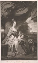 Księżna Buccleuch z córką Lady Mary Scott