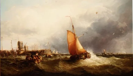 Holenderski statek rybacki i inna wysyłka