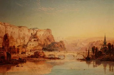 Widok na Namur, Belgia