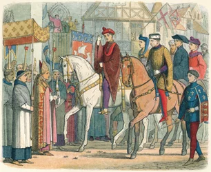 Karol i Henryk powitani przez duchowieństwo, 1420 1864