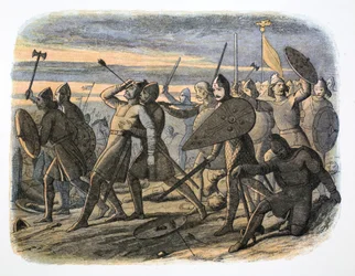 Śmierć króla Harolda, bitwa pod Hastings, 1066 1864