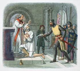 Hubert de Burgh zabrany z sanktuarium w Boisars, Francja, 1232 1864