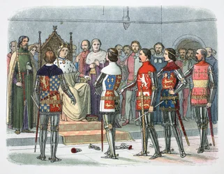 Szlachta przed królem Ryszardem II, Westminster, 1387 1864.