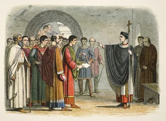 Thomas Becket zabrania hrabiemu Leicester wydawania na niego wyroku