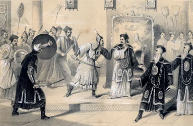 Cesarz Weit-Soong i jego dwór, wzięty do niewoli przez Tatarów, 1847