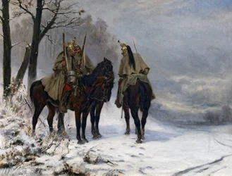 Patrol smoków w terenie w 1870 r., ok. 1890 r.