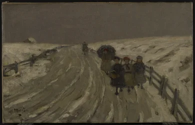 Powrót ze szkoły, ok. 1901