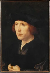 Portret męski (obraz na drewnie dębowym)
