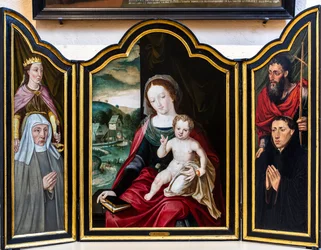 Dziewica z Dzieciątkiem ze świętą Katarzyną, świętym Janem Chrzcicielem i darczyńcami