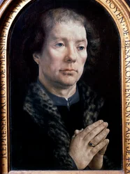 Portret Jeana Carondeleta (1469-1545), doradcy Karola V Malarstwo Jana Gossaerta dit Mabuse (1478-1536) (Ec. Flam.) 1517