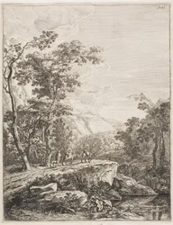 Wyprostowane włoskie krajobrazy: Kobieta na mule