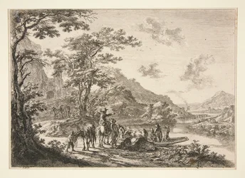 Widok na Tyber, w Kampanii