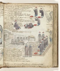 Chińska ceremonia ofiarna w Batavia