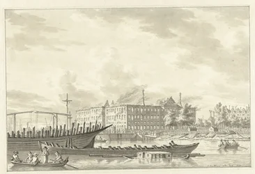 Krajowy magazyn morski po pożarze, 1791