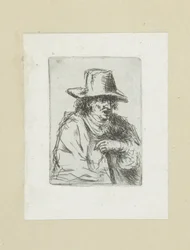 Człowiek wkłada hoge hoed w stok The Compleat Work of Akwaforty Johna Chalon / Oeuvre Complette des Eaux Fortes par Jean Chalon (tytuł serii)