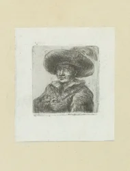 Mężczyzna kładzie motykę, stawia veer The Compleat Work of Akwaforty Johna Chalon / Oeuvre Complette des Eaux Fortes par Jean Chalon (tytuł serii)