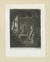 Woonkamer stawia paar The Compleat Work of Akwaforty Johna Chalon / Oeuvre Complette des Eaux Fortes par Jean Chalon (tytuł serii)