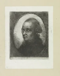Zelfportret van Jan Chalon The Compleat Work of Akwaforty Johna Chalon / Oeuvre Complette des Eaux Fortes par Jean Chalon (tytuł serii)