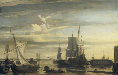 Port o zachodzie słońca