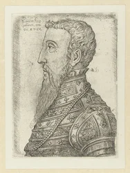 Portret van Hendrika II Henryk Król Galów (tytuł na obiekcie)