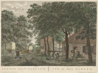 Twarz poza Haarlem Gezigt buyten Harlem / vue de Hors Harlem (tytuł na obiekcie)