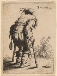 Żebrak z dwiema kulami, 1632.