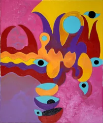 Radości miłości - bóle miłości, 2009 (olej na płótnie)