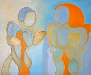 Mężczyzna i Kobieta nr 1, 2009 (olej na płótnie)
