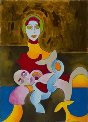Pieta, 2009 (olej na płótnie)
