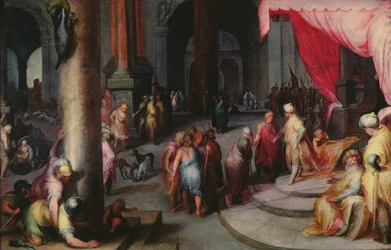 Józef przedstawia swojego ojca i braci faraonowi, ok. 1590 r.