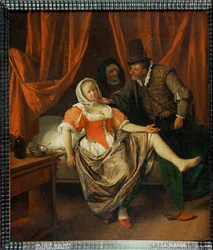Żebraczka (olej na płótnie)
