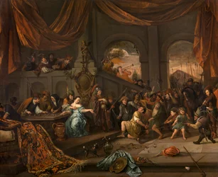 Naśmiewanie się z Samsona, ok. 1675 r.