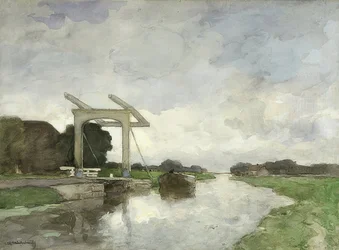 Zugbrücke na północy. um 1890