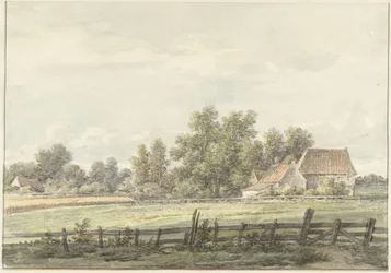 Krajobraz z farmą