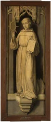 „„Święty Bernardino ze Sieny (1380-1444)”” (św. Bernardino ze Sieny) Obraz Jana Provosta (Provoost) (1465-1529) - c 1510 - Olej na drewnie Dim 123x45 cm Museo del Prado, Madryt