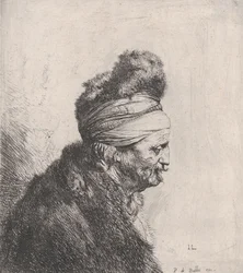 Popiersie starca w futrzanej czapce 1631.