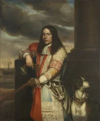 Engel de Ruyter 1649-1683, holenderski wiceadmirał, 1680