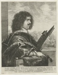 Portret kompozytora i lutnisty Jacquesa Gaultiera, 1631-1635