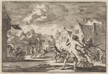 Mieszkańcy wsi w pobliżu zamku Luchow w Lüneburgu zostają porwani przez trąbę powietrzną, która powoduje, że ptaki spadają martwe z nieba, 1671
