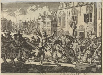 Bunt w Enkhuizen, w którym domy wiceadmirałów Kwasta i Turka zostają zniszczone, 1635