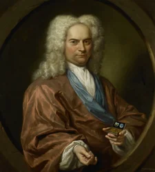 Portret Davida Leeuwa (1682-1755), menonickiego Drapera