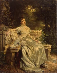 Portret kobiety, prawdopodobnie pani Rode (olej na płótnie)