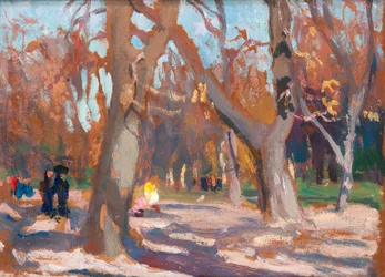Planty w Krakowie, ok. 1903 (olej na płótnie)