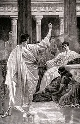 Vinicius twarzą do Petrone, ok. 1900-20 (ilustracja)