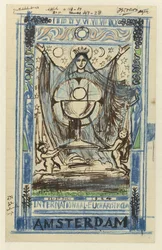Projekt plakatu na Międzynarodowy Kongres Eucharystyczny, który odbył się w Amsterdamie w dniach 22-27 lipca 1924 roku